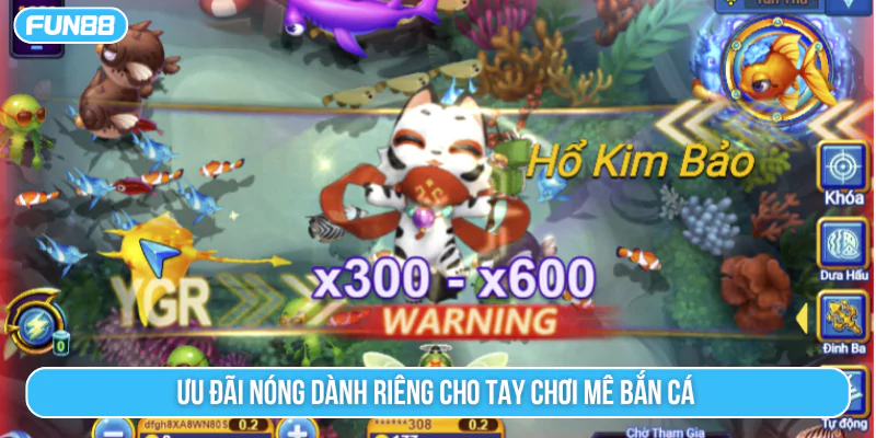 Ưu đãi nóng dành riêng cho tay chơi mê bắn cá